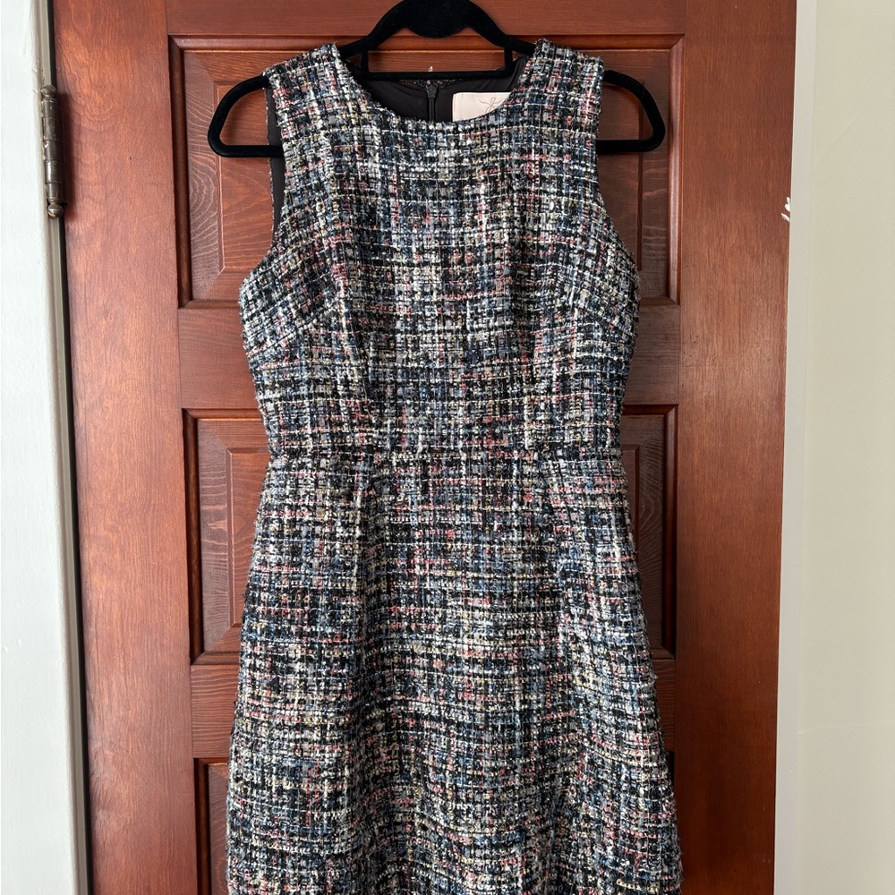 Gal Meets Glam Black and White A-Line Mini Dress